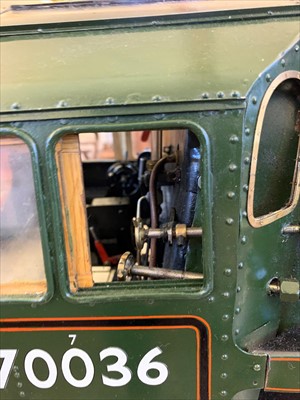 Lot 603 - A 5in gauge live steam model of the Britannia Class 4-6-2 locomotive and tender 'Boadicea' no.70036