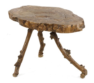 Lot 642 - A rustic elm 'twig' table