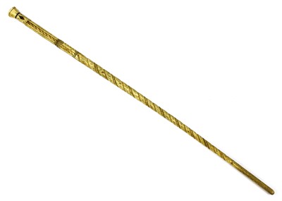 Lot 161 - A whalebone cane