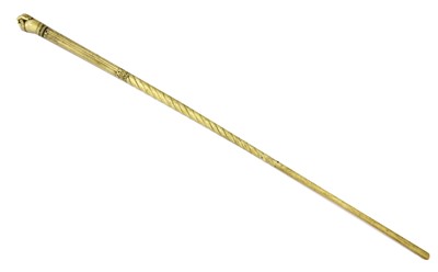 Lot 163 - A whalebone cane