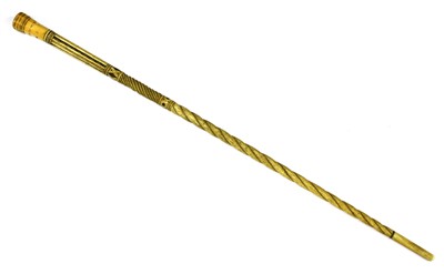 Lot 164 - A whalebone cane