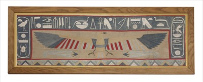 Lot 173 - An early 20th century Egyptian revival appliqué