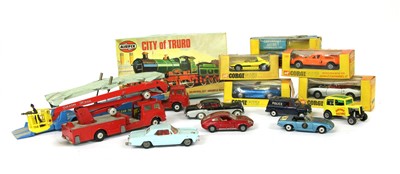 Lot 1262 - A box of die cast Corgi toys
