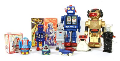 Lot 1180A - A box of space robot toys