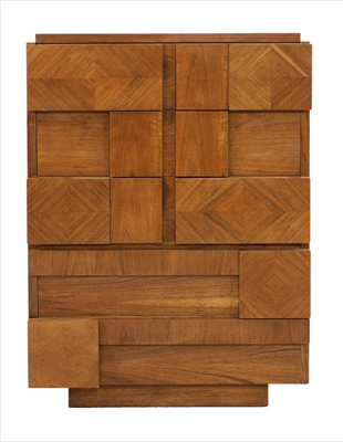 Lot 702 - An American Lane walnut chest