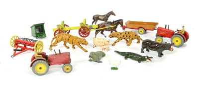 Lot 1163 - A collection of pre-war 1930s Britain lead farm animals