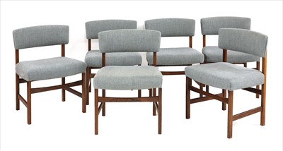 Lot 717 - A set of six rosewood dining chairs