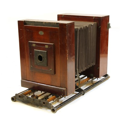 Lot 375 - A Penrose and Co mahogany framed large plate camera