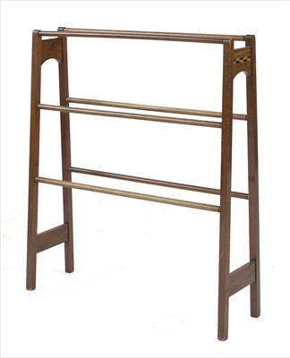 Lot 16 - A mahogany towel rail