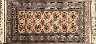 Lot 1722 - A hand knotted Kashmir Bokhara silk and woollen rug