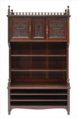 Lot 18 - A walnut side cabinet