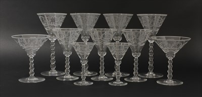 Lot 214 - A suite of 'Molnet' (Cloud) Orrefors glassware