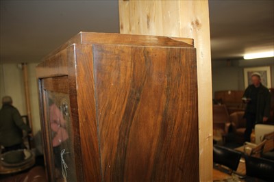 Lot 112 - An Art Deco walnut longcase clock
