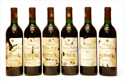 Lot 334 - Château Prieure-Lichine, Margaux, 4th growth, 1989, six bottles