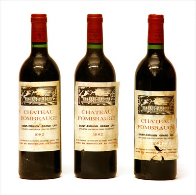 Lot 337 - Chateau Fombrauge, Saint-Émilion Grand Cru, 1982, three bottles