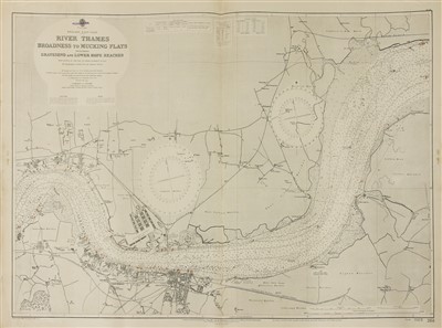 Lot 108 - ADMIRALTY CHART OF THE RIVER THAMES