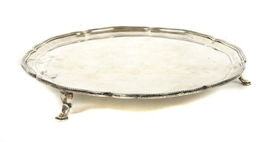 Lot 1147 - A silver salver