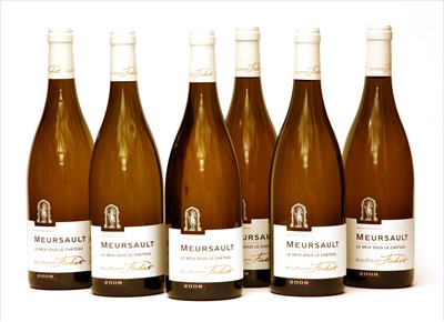 Lot 10 - Jean-Philippe Fichet, Les Meix Sous Le Château, Meursault, 2008, six bottles (boxed)