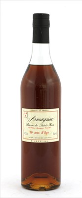 Lot 95 - Baron de Saint-Feux, Armagnac, 10 ans d'âge, one bottle