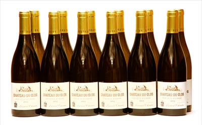 Lot 21 - Chateau du Clos, Pouilly-Fuissé, 2013, twelve bottles (boxed)
