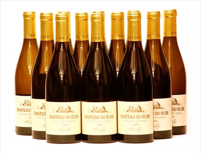 Lot 22 - Chateau du Clos, Pouilly-Fuissé, 2016, twelve bottles (boxed)