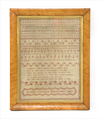 Lot 598 - An alphabet and verse sampler