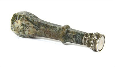 Lot 161 - A silver mounted desk seal