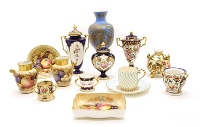 Lot 1371 - A late 19th century Coalport jewelled cabinet cup and saucer