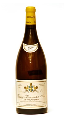 Lot 29 - Domaine Leflaive, Puligny-Montrachet 1er Cru, Les Folatières, 2007, one magnum