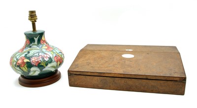Lot 1290 - A Victorian burr walnut and coromandel writing slope