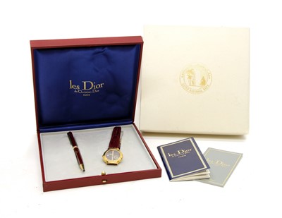 Lot 1093 - A cased Christian Dior ladies wristwatch