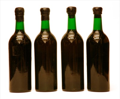 Lot 94 - Vintage Port, no label, plain capsule, four bottles