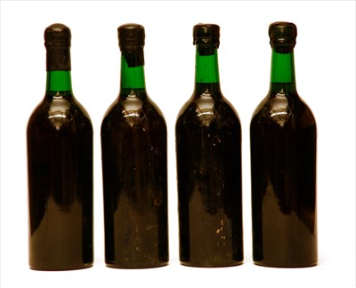 Lot 95 - Vintage Port, no label, plain capsule, four bottles