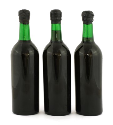 Lot 96 - Vintage Port, no label, plain capsule, three bottles