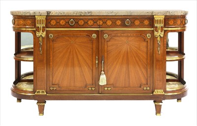 Lot 685 - An inlaid mahogany fin de siècle sideboard