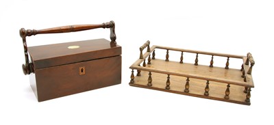 Lot 1328 - A Regency period rosewood spindle gallery tray