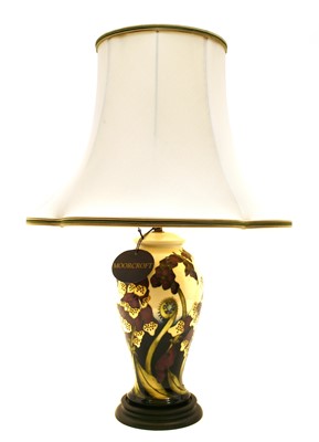 Lot 1433 - A Moorcroft pottery table lamp