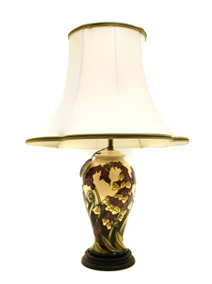 Lot 1432 - A Moorcroft pottery table lamp