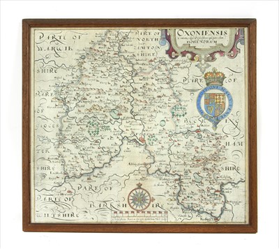 Lot 422 - Christopher Saxton Oxoniensis cemitatn valgo Oxforshyre qui pars olim