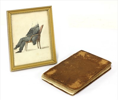 Lot 404 - A book of forty-six pencil portraits