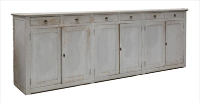 Lot 723 - A Gustavian-style painted pine dresser