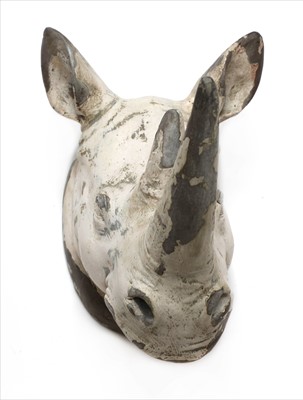 Lot 247 - RHINO HEAD
