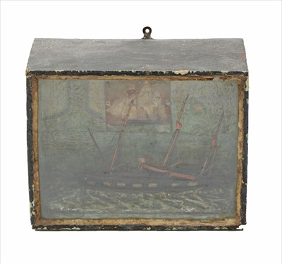 Lot 104 - SHIP DIORAMA