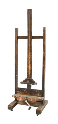 Lot 816 - A pine artist's easel