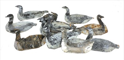 Lot 106 - FOLK ART AMERICAN DECOY SWANS