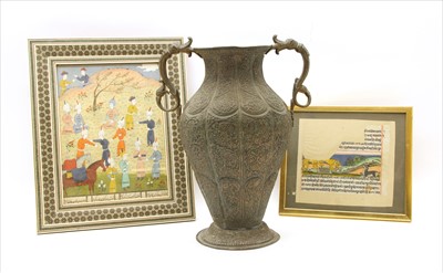 Lot 487 - Two Eastern miniatures