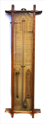 Lot 537 - An Admiral Fitzroy oak cased barometer