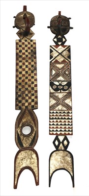 Lot 141 - A PAIR OF BURKINA FASO FACE MASKS