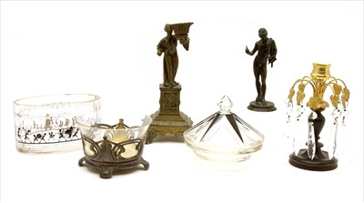 Lot 166 - A 1920s faceted glass bowl
