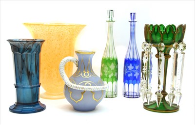 Lot 161 - Coloured glassware